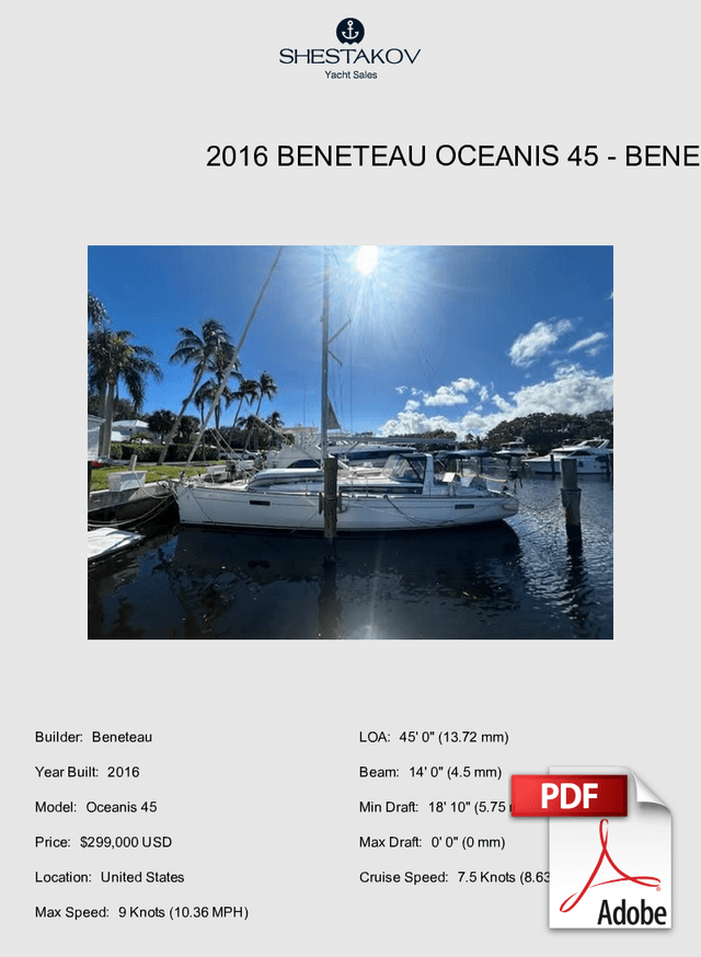 2016 Beneteau Oceanis 45 - Oceanis 45 - 2016