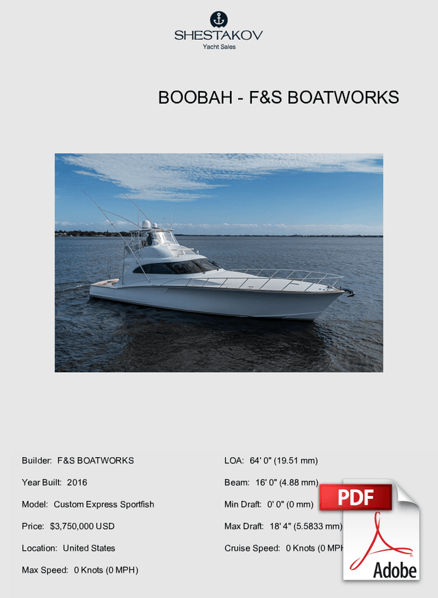 BOOBAH - Custom Express Sportfish - 2017