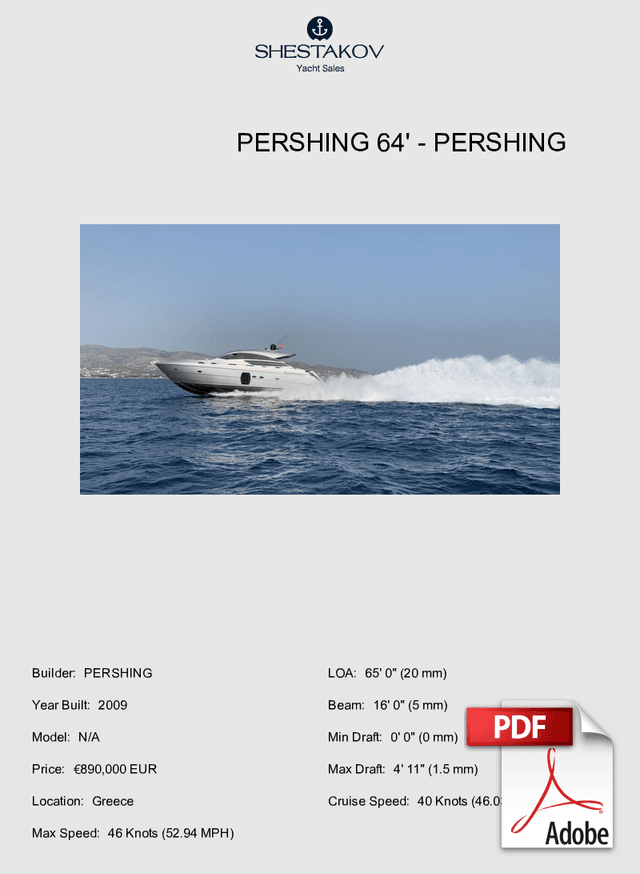 Pershing 64' - N/A - 2009