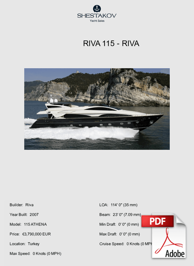 RIVA 115 - 115 ATHENA - 2007