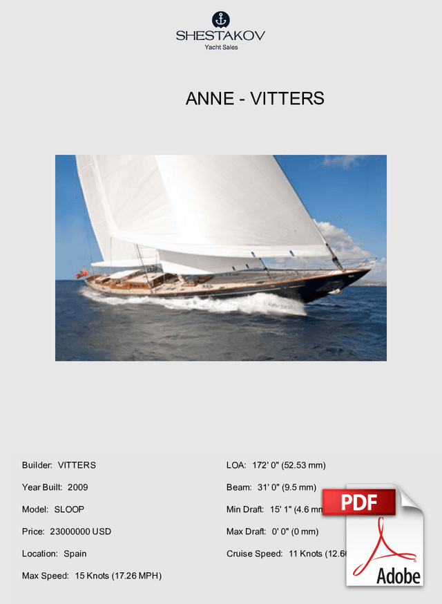 ANNE - SLOOP - 2009