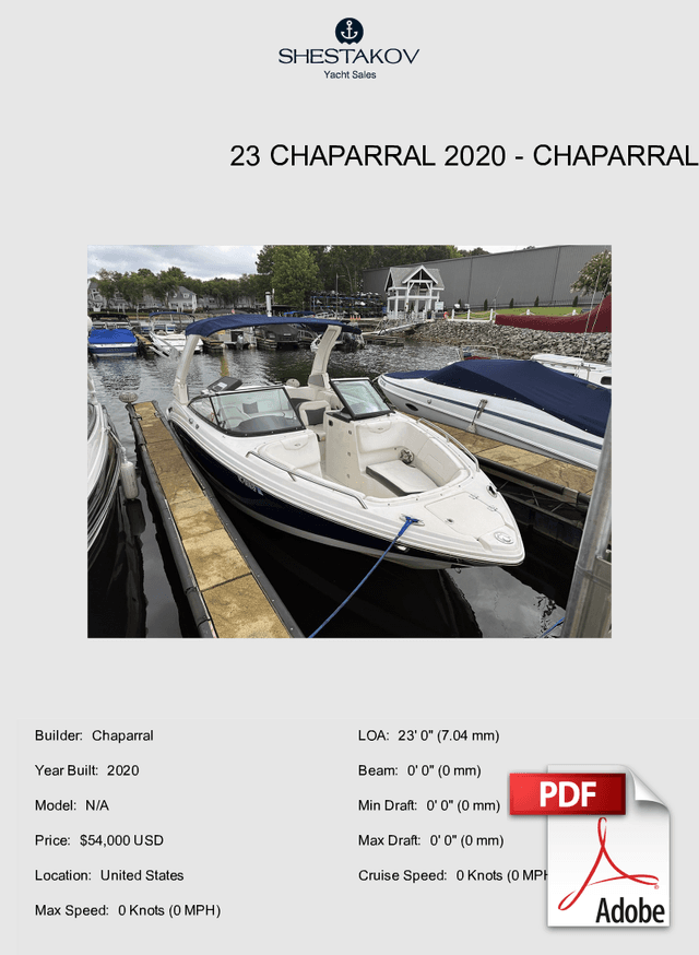 23 CHAPARRAL 2020 - N/A - 2020