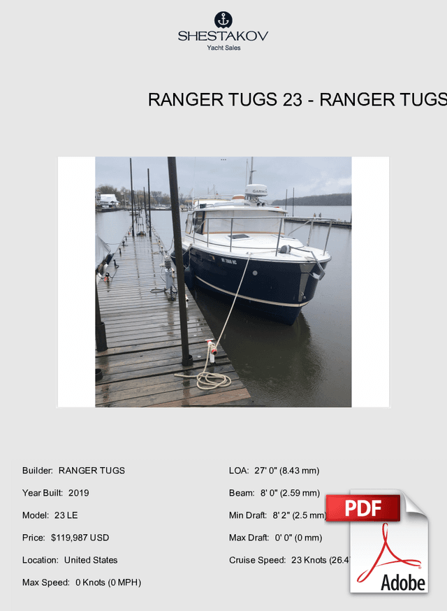 Ranger Tugs 23 - 23 LE - 2019