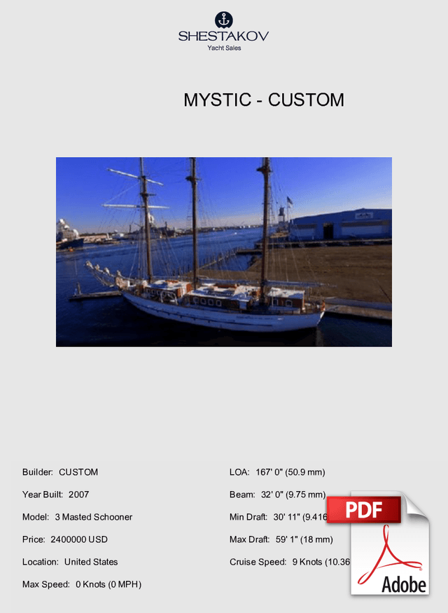 Mystic - 3 Masted Schooner - 2007