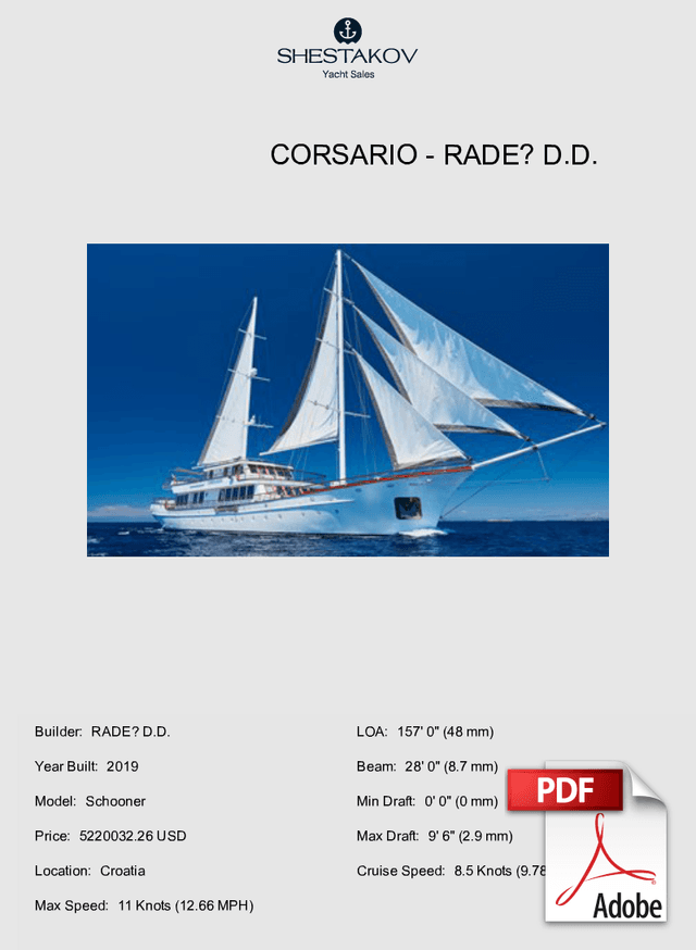 CORSARIO - Schooner - 2019