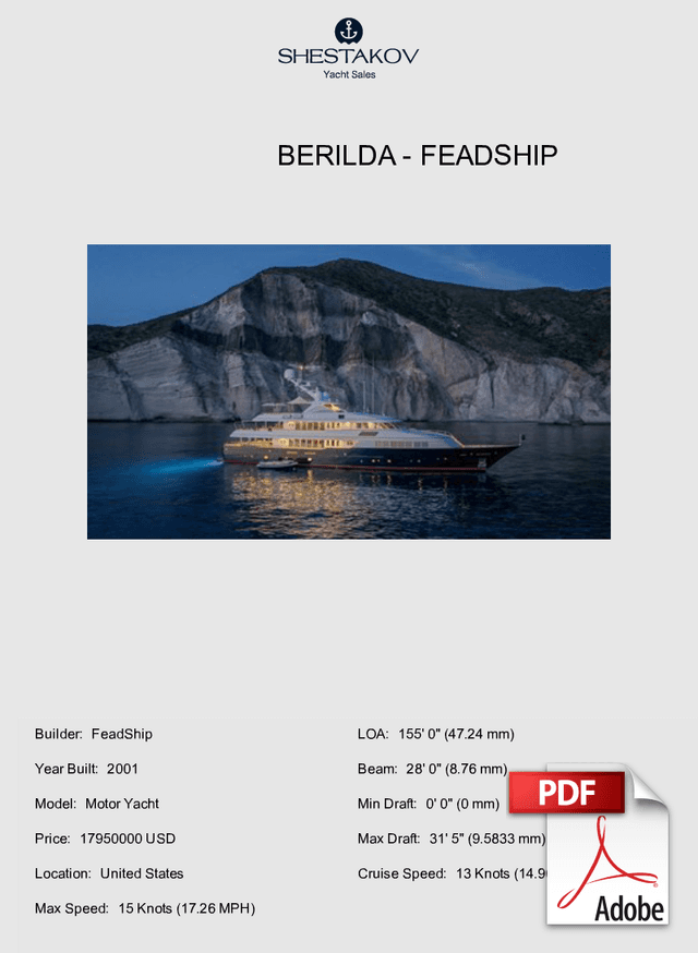 BERILDA - Motor Yacht - 2001