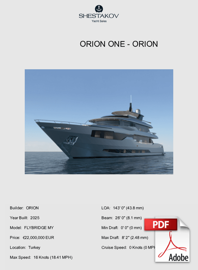 ORION ONE - FLYBRIDGE MY - 2025