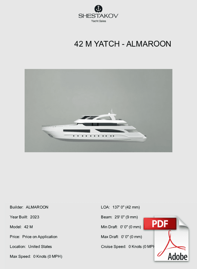 42 M Yatch - 42 M - 2023