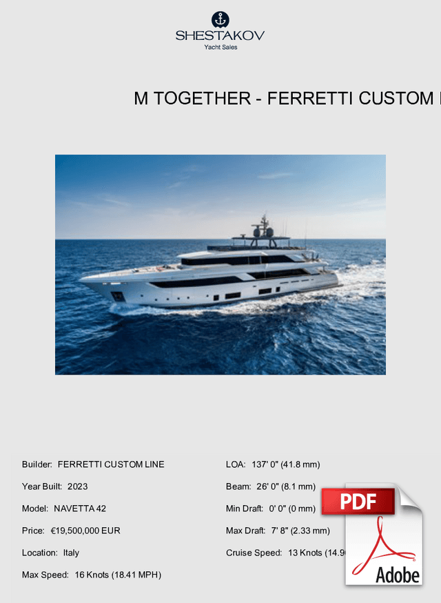 M TOGETHER - NAVETTA 42 - 2023