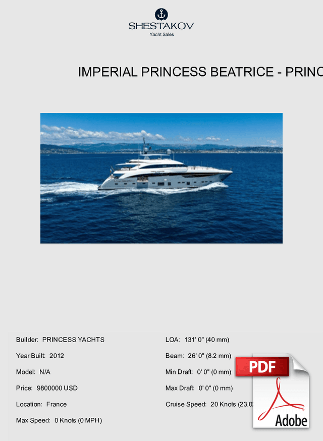 IMPERIAL PRINCESS BEATRICE - N/A - 2012