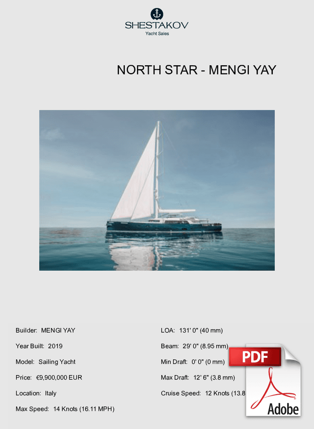 NORTH STAR - Sailing Yacht - 2019