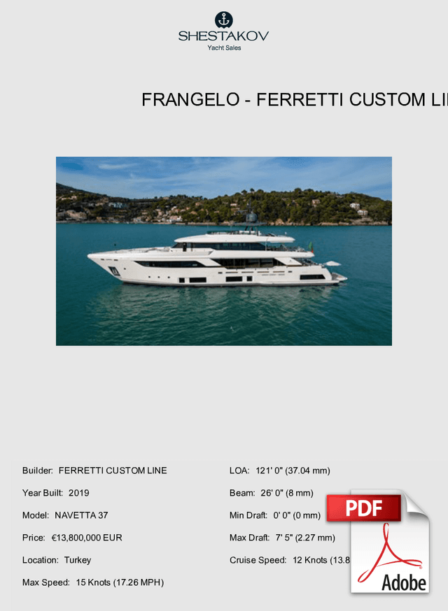 FRANGELO - NAVETTA 37 - 2019