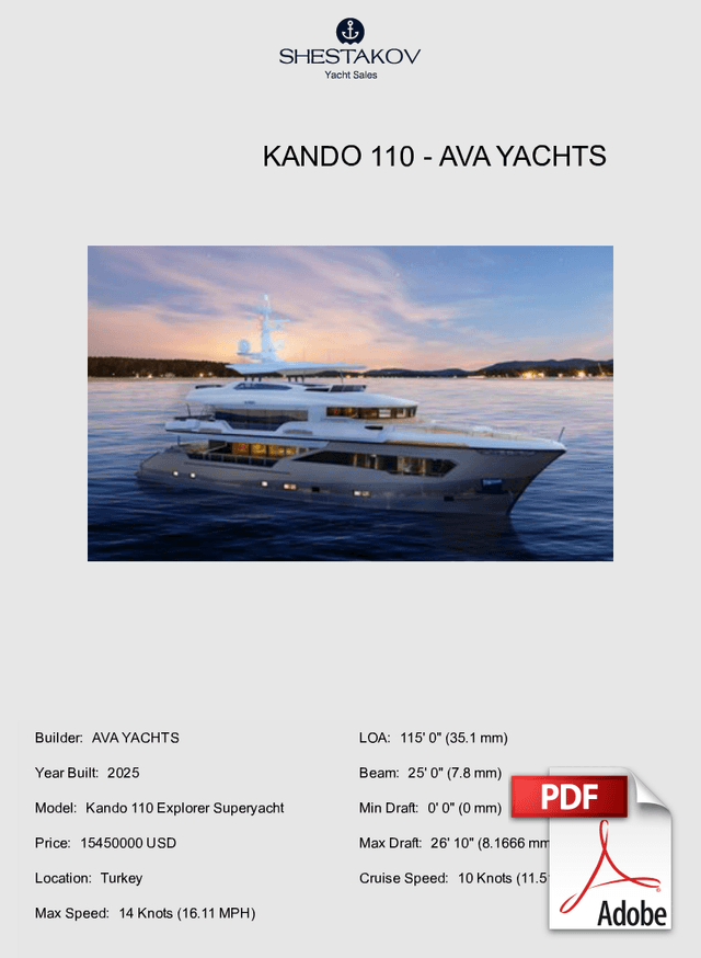 Kando 110 - Kando 110 Explorer Superyacht - 2025