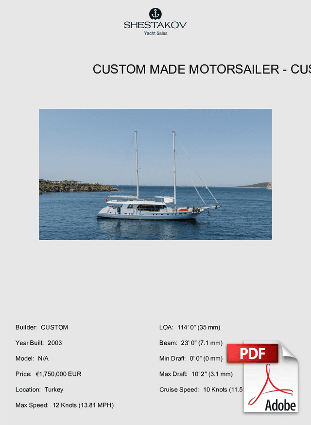 Custom Made Motorsailer - N/A - 2003