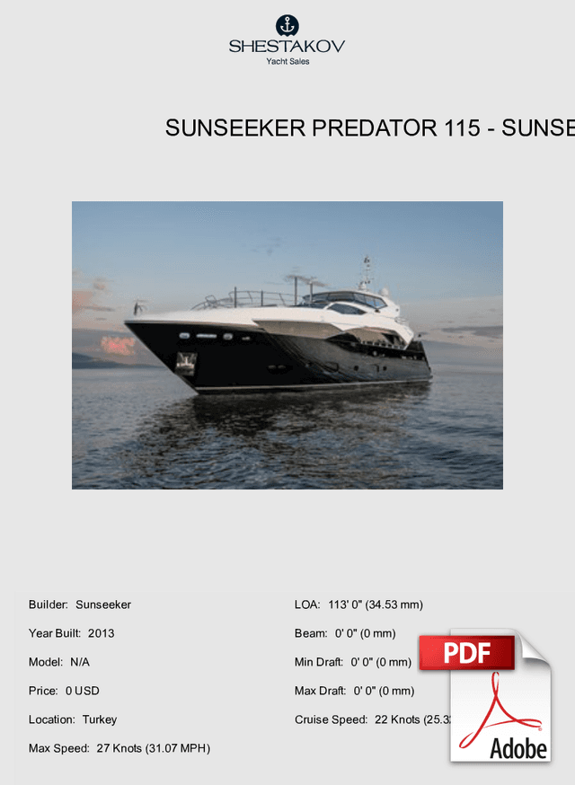 Sunseeker Predator 115 - N/A - 2011