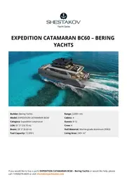 Bering Yachts - EXPEDITION CATAMARAN BC60