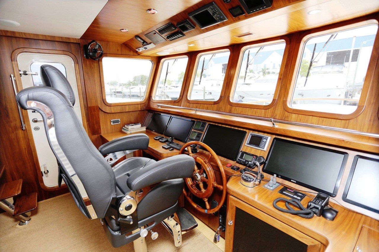 Captain's wheelhouse interior
