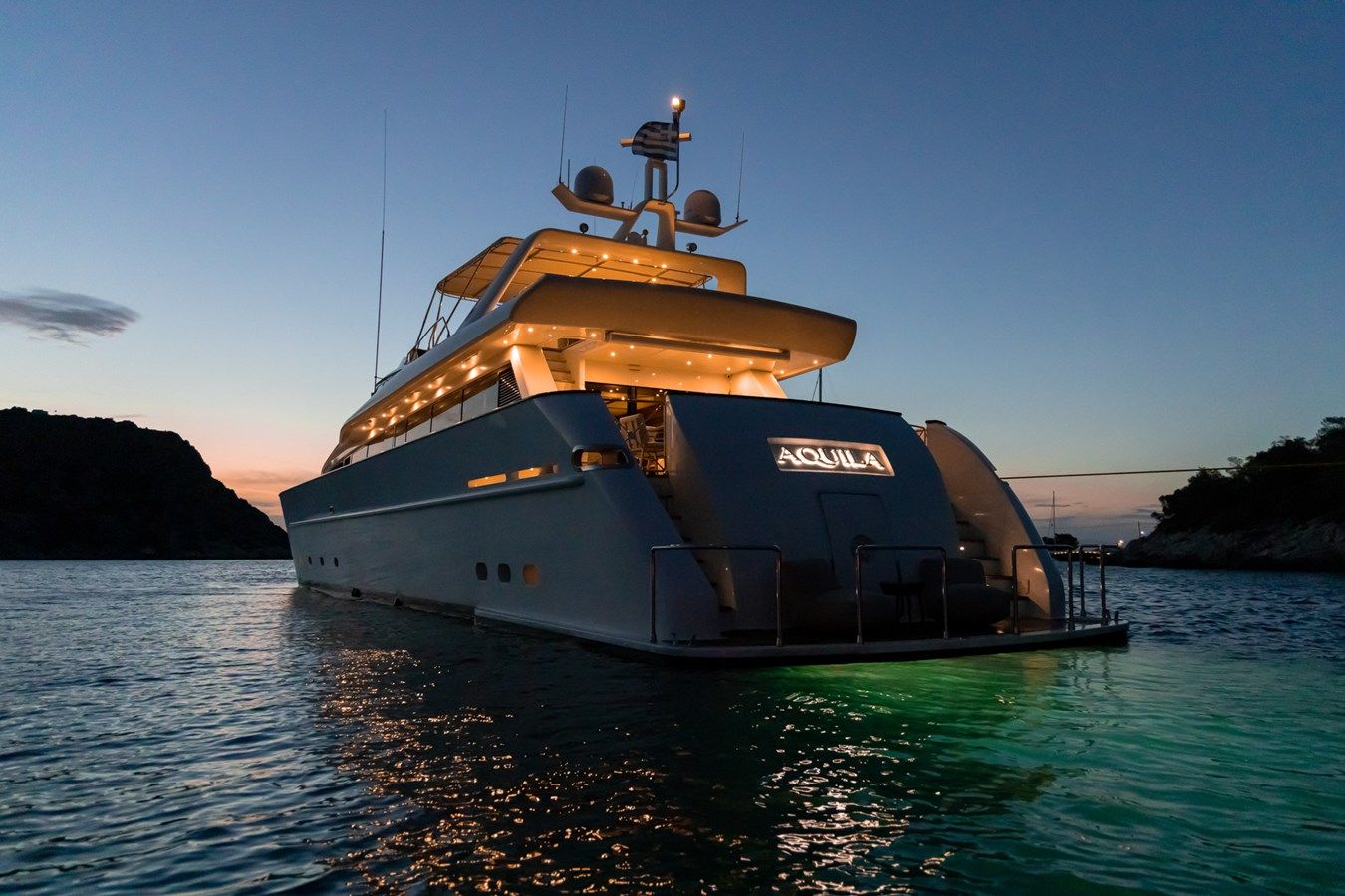 best yacht sales deals AQUILA 121