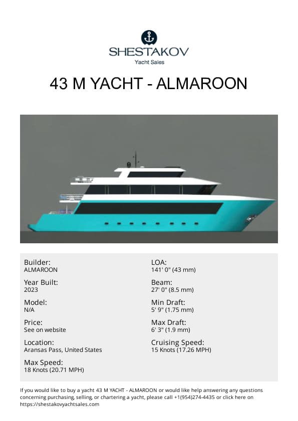 43 M Yacht - undefined - 2023