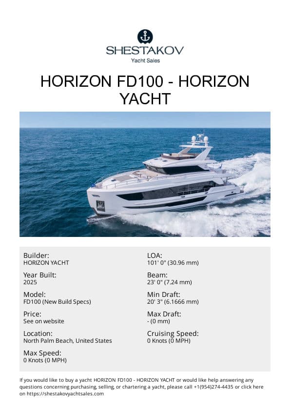 Horizon FD97 - FD97 (New Build Specs) - 2026