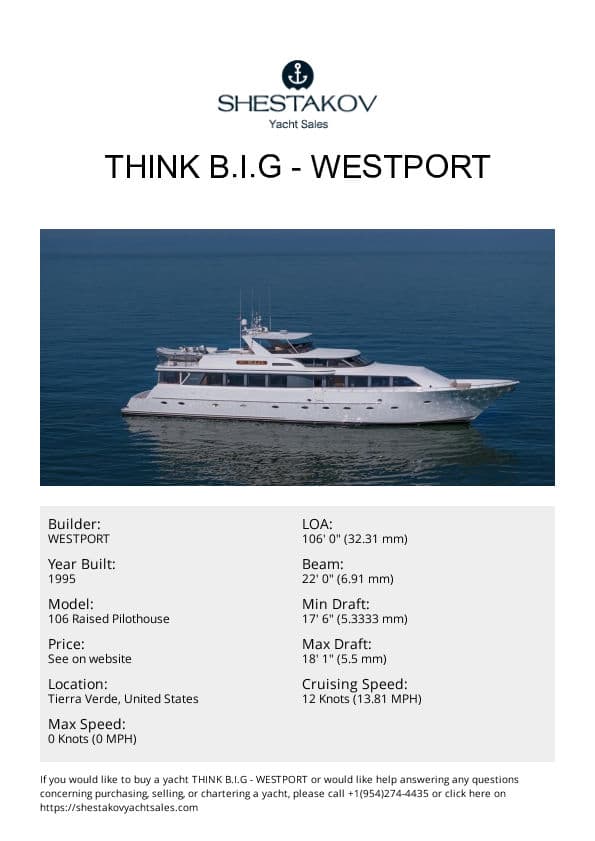 Think B.I.G - 106 Raised Pilothouse - 1995