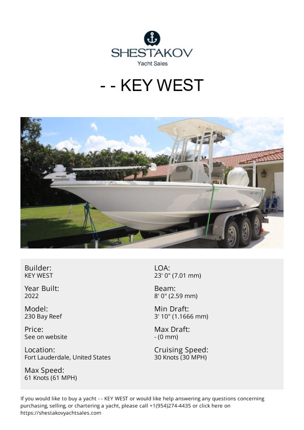 - - 230 Bay Reef - 2022