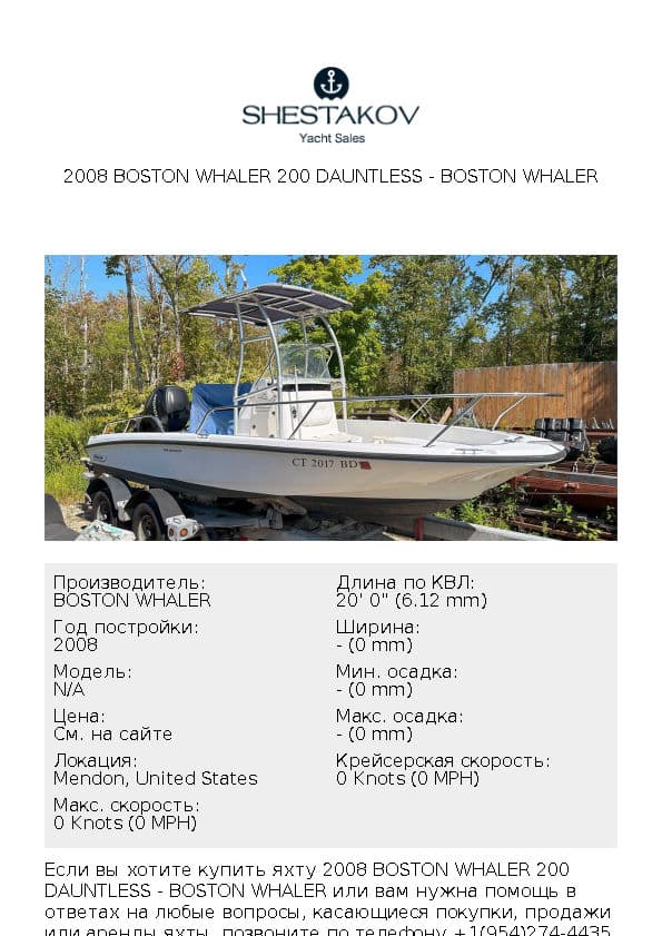 2008 BOSTON WHALER 200 DAUNTLESS - undefined - 2008