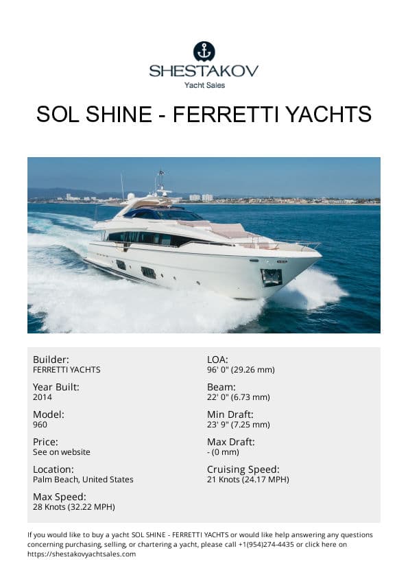 SOL SHINE - 960 - 2014