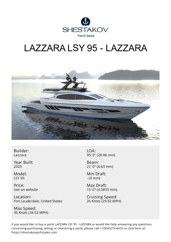 Lazzara LSY 95 - LSY 95 - 2026