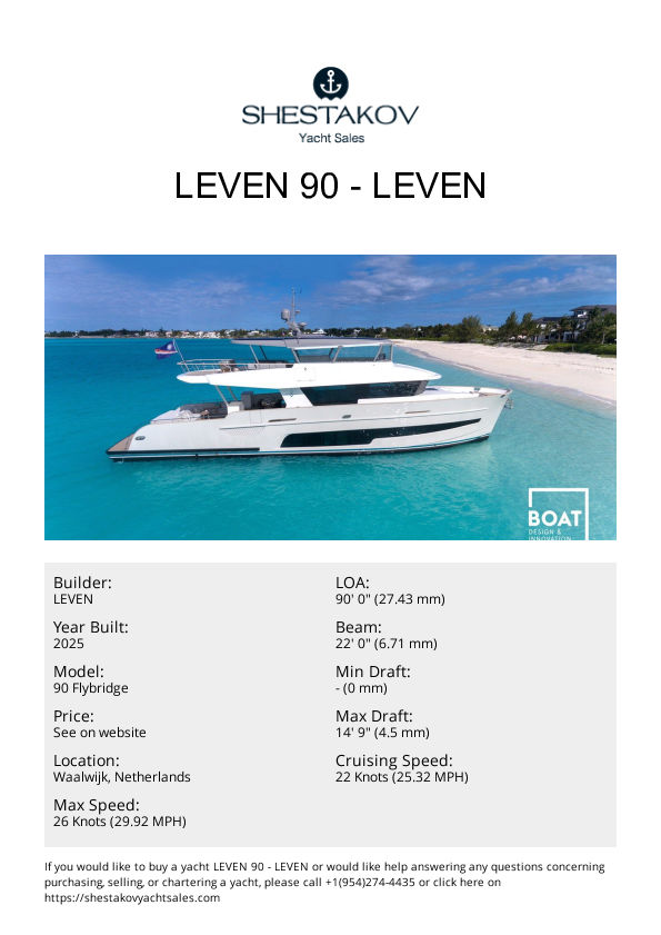 LeVen 90 - 90 Flybridge - 2025