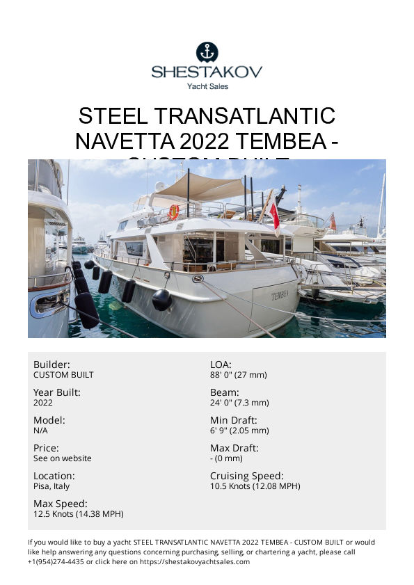 STEEL TRANSATLANTIC NAVETTA 2022 TEMBEA - undefined - 2022