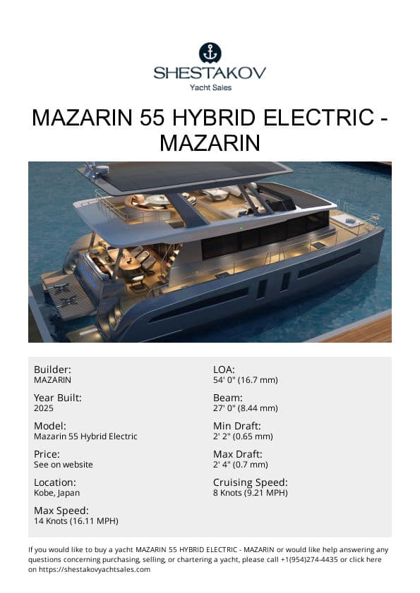 MAZARIN 55 Hybrid Electric - Mazarin 55 Hybrid Electric - 2025