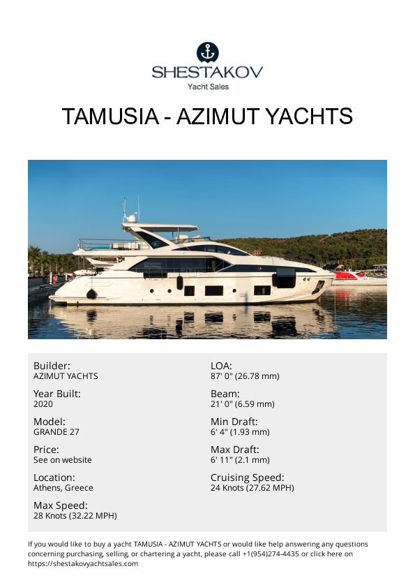 TAMUSIA - GRANDE 27 - 2020