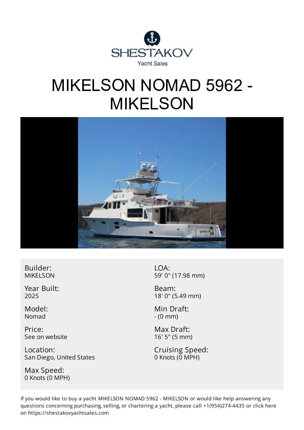 Mikelson Nomad 5962 - Nomad - 2025
