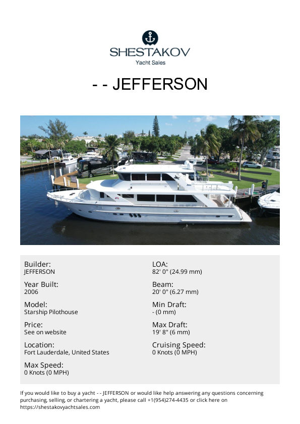 JEF82110L506 - Starship Pilothouse - 2006