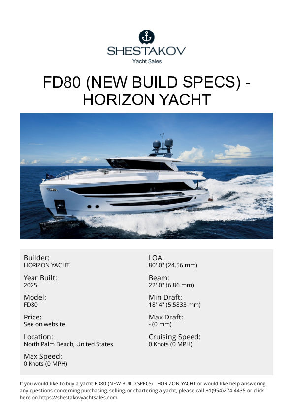 FD80 (NEW BUILD SPECS) - FD80 - 2026