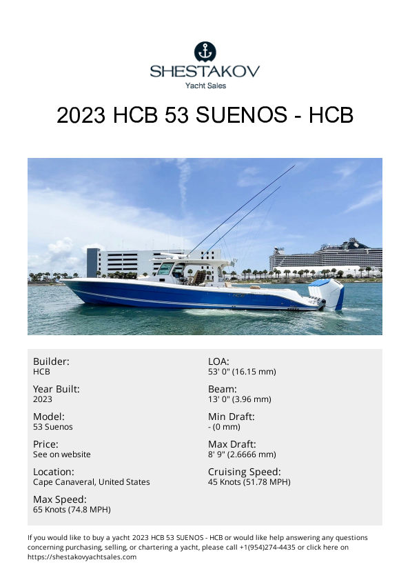 2023 HCB 53 Suenos - 53 Suenos - 2023