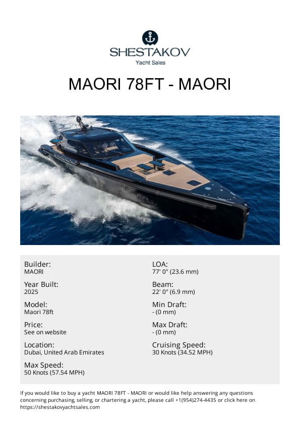 Maori 78ft - Maori 78ft - 2026