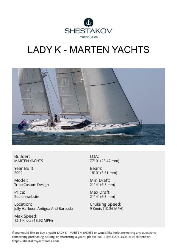 LADY K - Tripp Custom Design - 2002