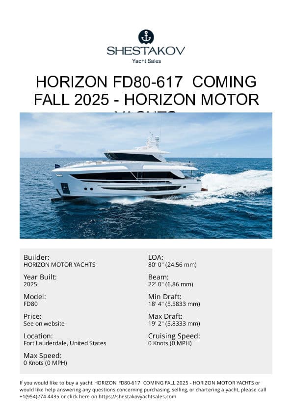 Horizon FD80-617 NOW AVAILABLE - Horizon FD80-617 - 2026