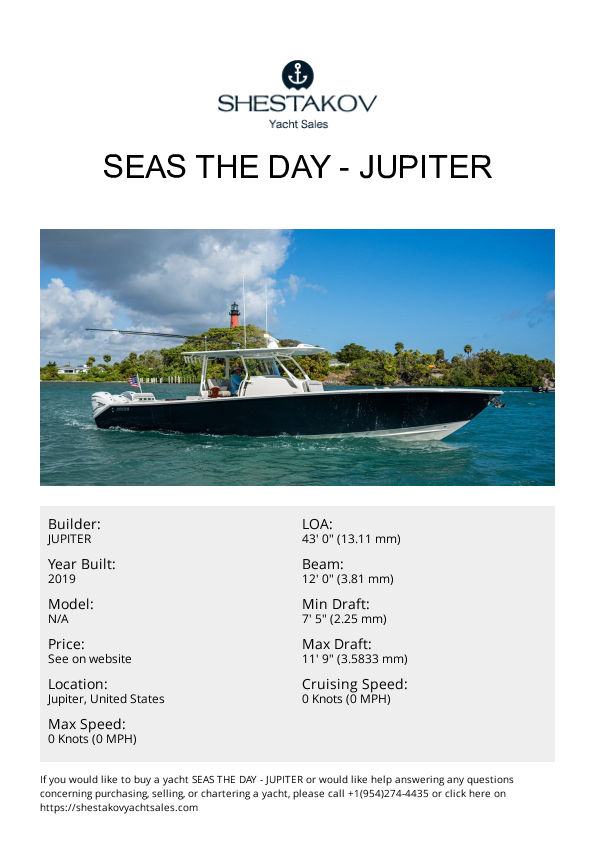 SEAS THE DAY - undefined - 2020