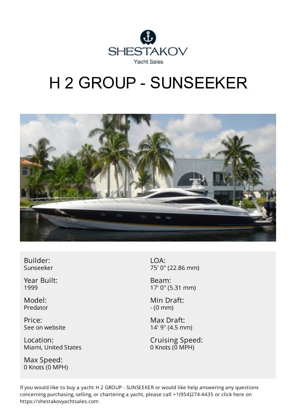 H 2 Group - Predator - 1999