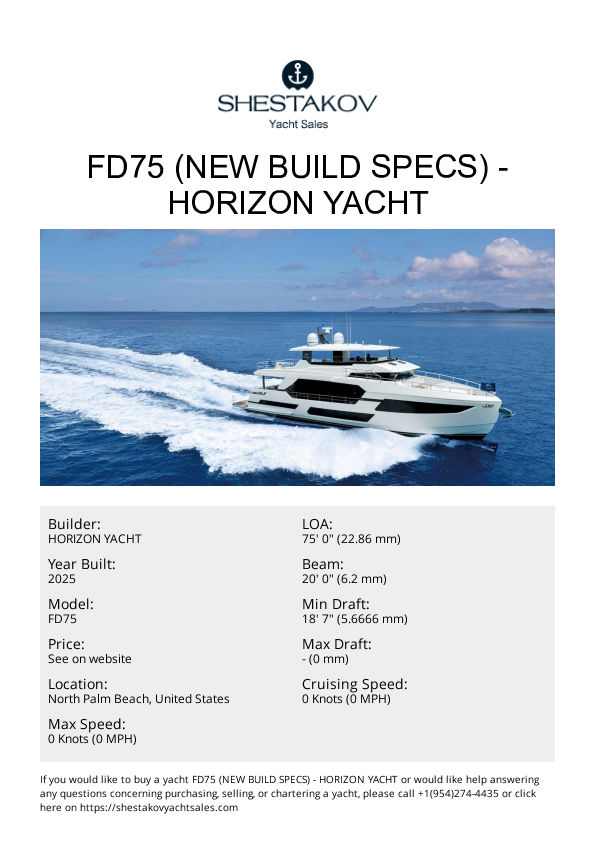 FD75 (NEW BUILD SPECS) - FD75 - 2026