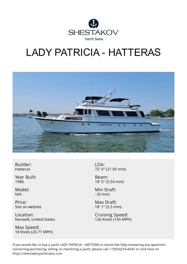 Lady Patricia - undefined - 1986