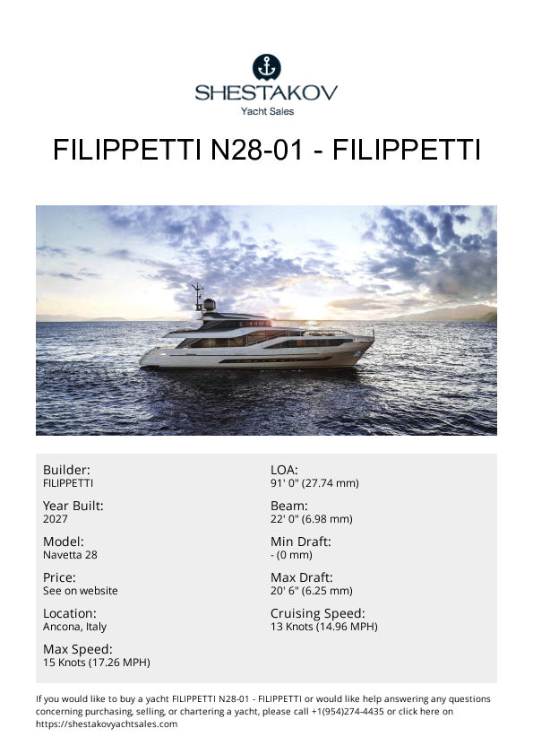 FILIPPETTI N28-01 - Navetta 28 - 2027