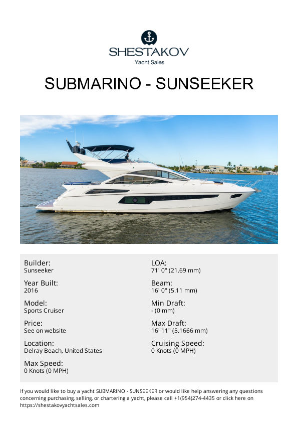 Submarino - Sports Cruiser - 2016