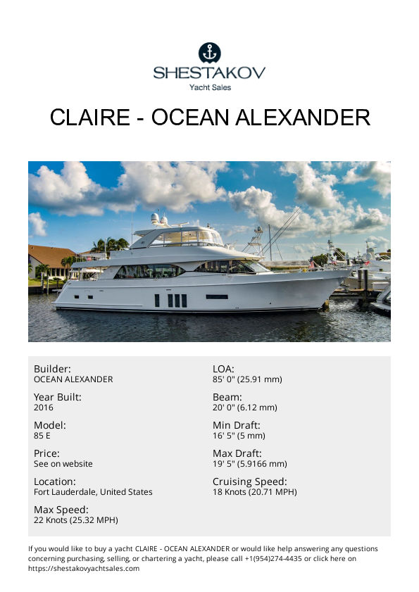 Claire - 85 E - 2016