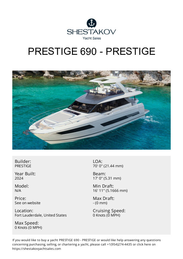 Prestige 690 - undefined - 2025