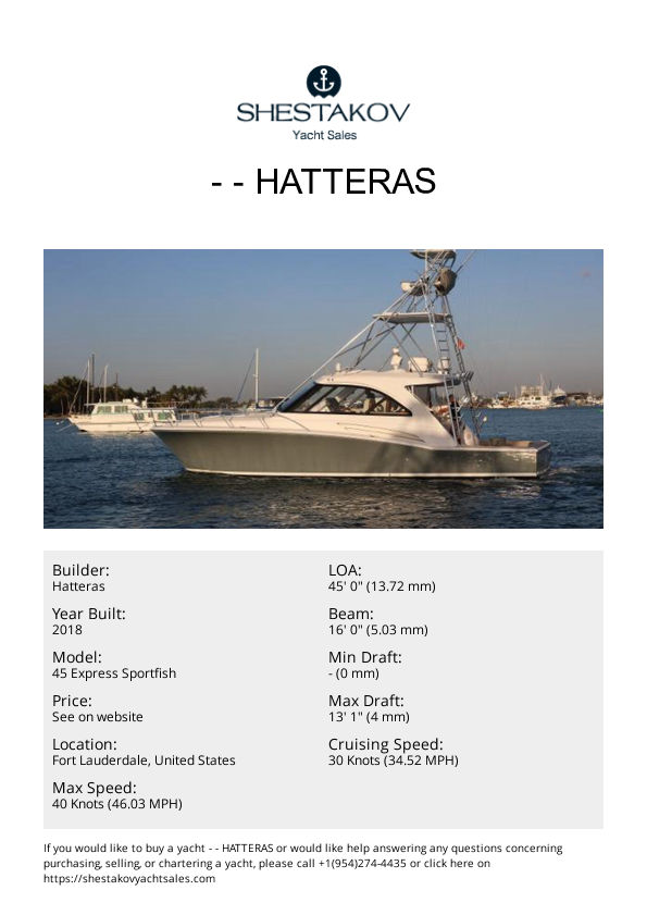 - - 45 Express Sportfish - 2018