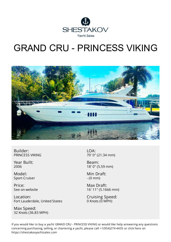 Grand Cru - Sport Cruiser - 2006